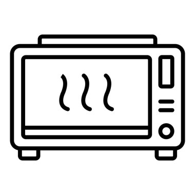 Vector Design Illustration Microwaves Icon Style