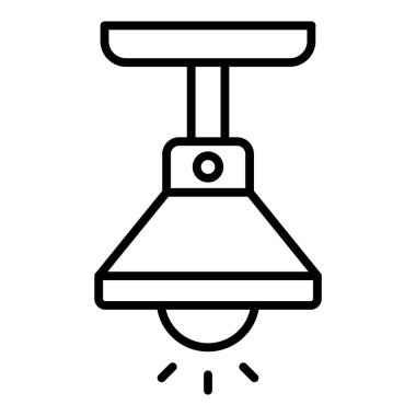 Vector Design Illustration Pendant Light Icon Style