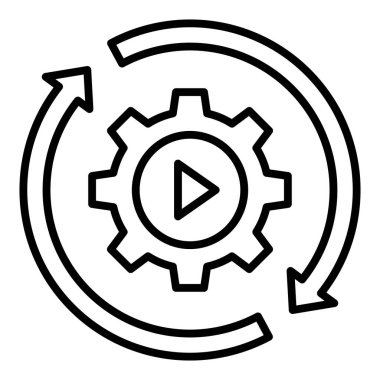 Vector Design Illustration Autonomous Manufacturing Icon Style