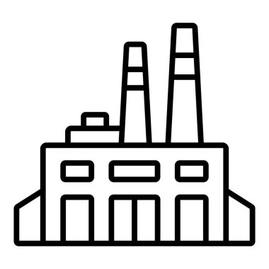 Vector Design Illustration Factory Icon Style