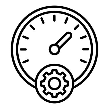 Vector Design Illustration Overall Equipment Effectiveness Icon Style