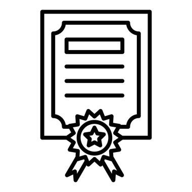 Vector Design Illustration Diploma Icon Style