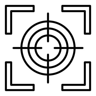 Vector Design Illustration Focus Icon Style