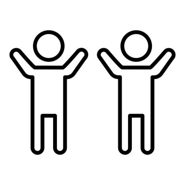 Vector Design Illustration Man Celebrating Icon Style