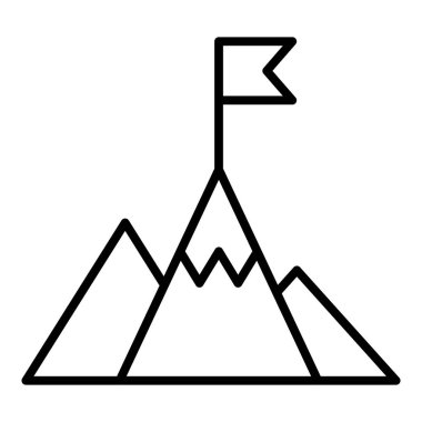 Vector Design Illustration Milestone Icon Style