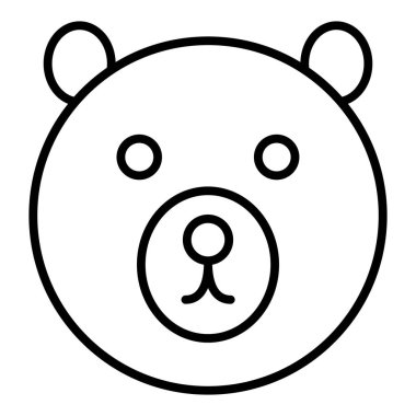 Vector Design Illustration Bear Icon Style