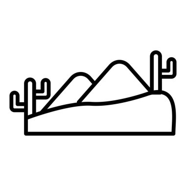 Vector Design Illustration Desert Icon Style