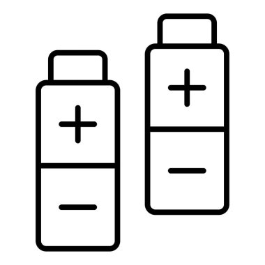 Vector Design Illustration Extra Batteries Icon Style