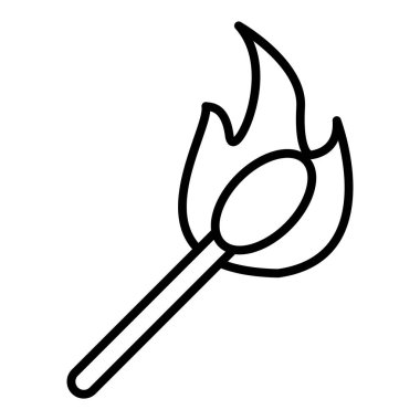 Vector Design Illustration Fire Starter Icon Style