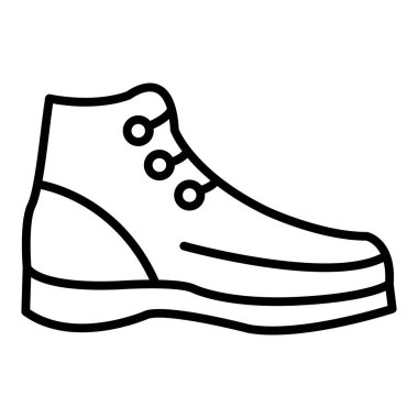 Vector Design Illustration Hiker Boots Icon Style