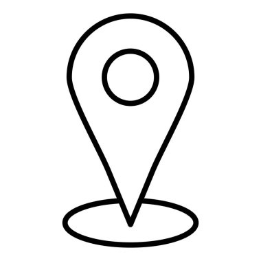 Vector Design Illustration Location Icon Style