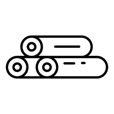 Vector Design Illustration Log Icon Style