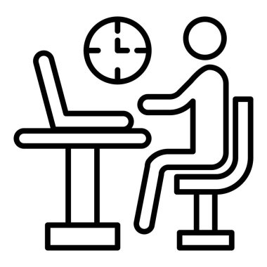 Vector Design Illustration Busy Icon Style