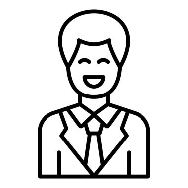 Vector Design Illustration Happy Icon Style