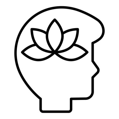 Vector Design Illustration Meditation Icon Style