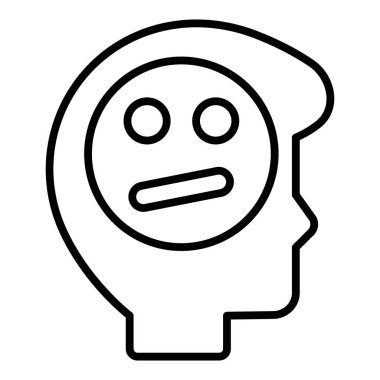 Vector Design Illustration Meh Icon Style