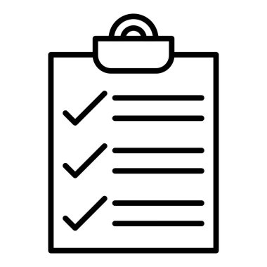 Vector Design Illustration Completed Survey Icon Style