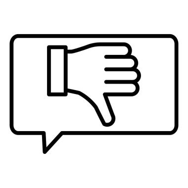 Vector Design Illustration Dissatisfied Icon Style