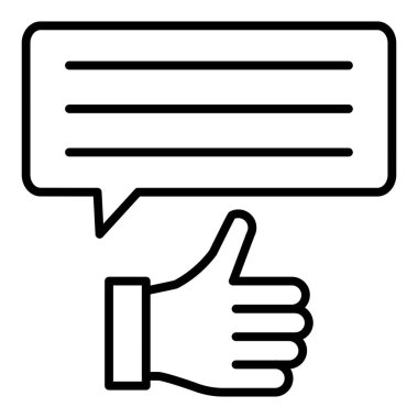 Vector Design Illustration Positive Review Icon Style