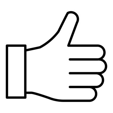 Vector Design Illustration Thumbs Up Icon Style