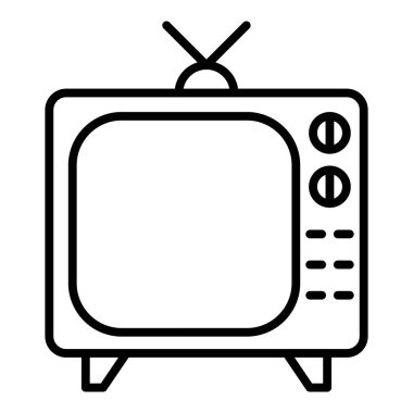 Vector Design Illustration TV Icon Style