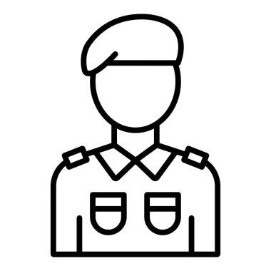 Vector Design Illustration Soldier Icon Style