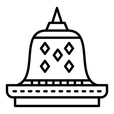 Vector Design Illustration Borobudur Icon Style