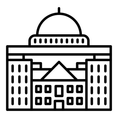 Vector Design Illustration Capitol Icon Style