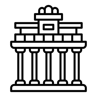 Vector Design Illustration Berlin Wall Icon Style