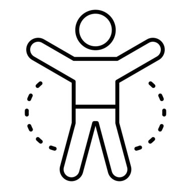 Vector Design Illustration Jumping Jack Icon Style