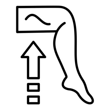 Vector Design Illustration Leg Muscle Icon Style