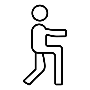 Vector Design Illustration Lunges Icon Style