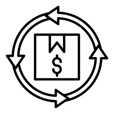Vector Design Illustration Product Resale Icon Style