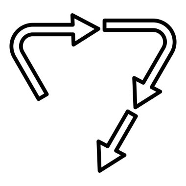 Vector Design Illustration Downcycling Icon Style