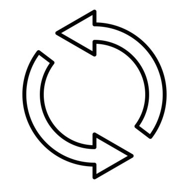 Vector Design Illustration Open Loop Icon Style