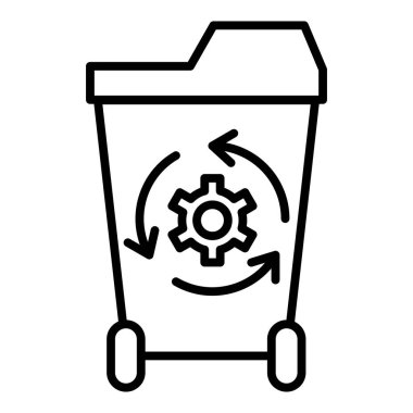 Vector Design Illustration Waste Recovery Icon Style
