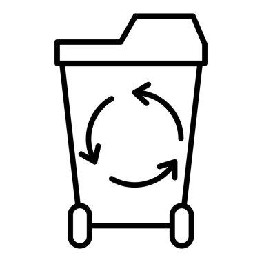 Vector Design Illustration Waste Facility Icon Style