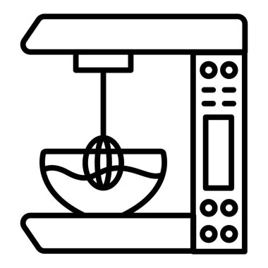 Vector Design Illustration Coffee Mixing Icon Style