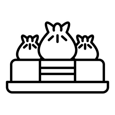 Vector Design Illustration Dim Sum Icon Style