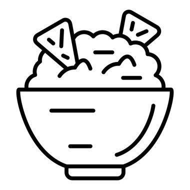 Vector Design Illustration Guacamole Icon Style