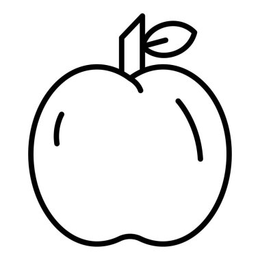 Vector Design Illustration Apple Icon Style