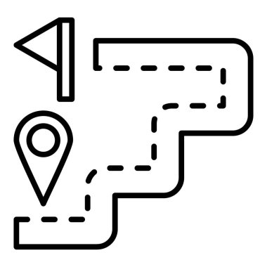 Vector Design Illustration Journey Icon Style