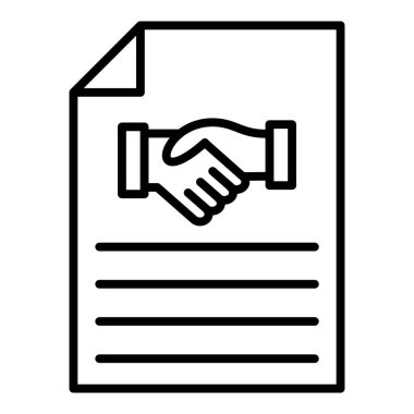 Vector Design Illustration Agreement Icon Style