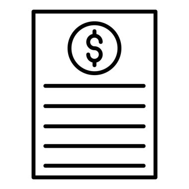 Vector Design Illustration Bill Icon Style