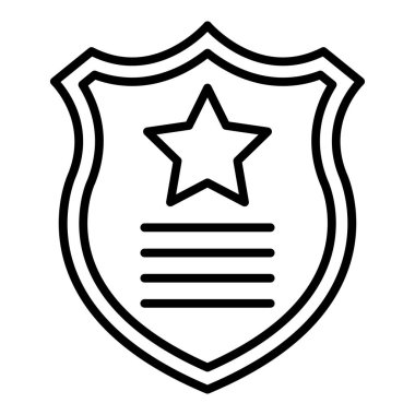 Vector Design Illustration Law Enforcement Icon Style
