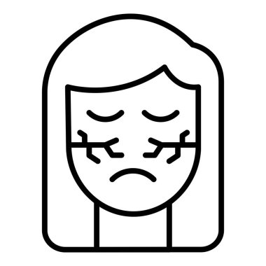 Vector Design Illustration Dry Skin Icon Style