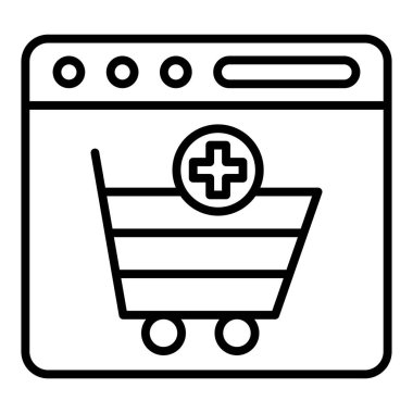 Vector Design Illustration Add to Cart Icon Style