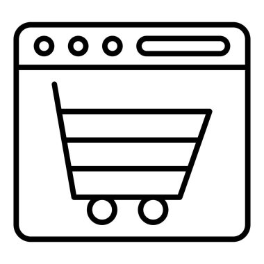 Vector Design Illustration Cart Icon Style