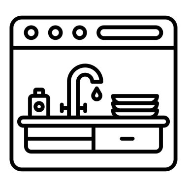 Vector Design Illustration Kitchen Icon Style