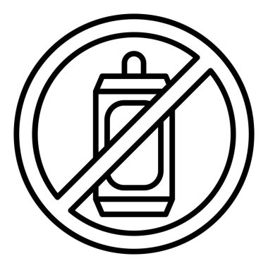 Vector Design Illustration No Liquid Calories Icon Style